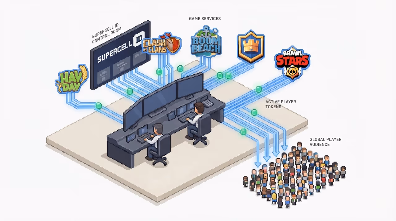 Two engineers running an account platform that connects five games to hundreds of millions of players