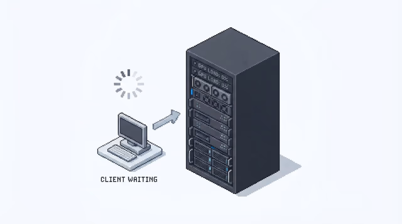 A server rack with all status lights dark