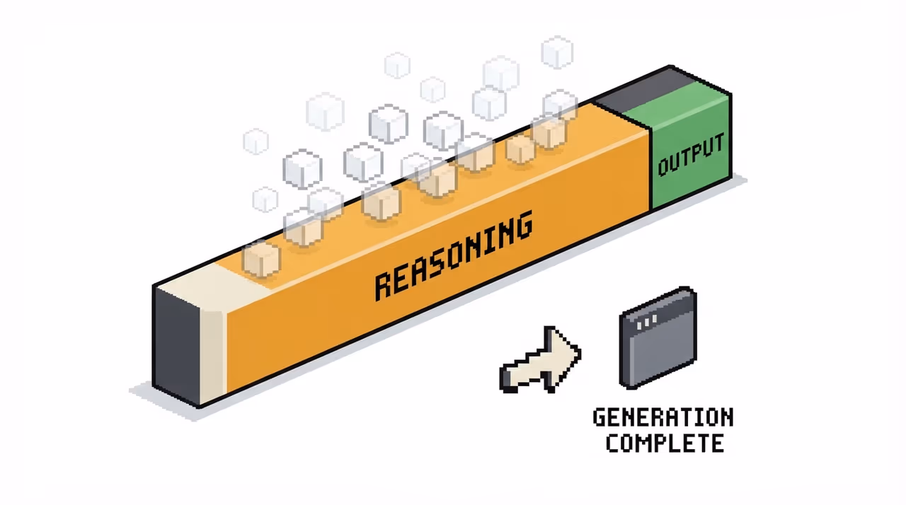 Token budget consumed by reasoning tokens