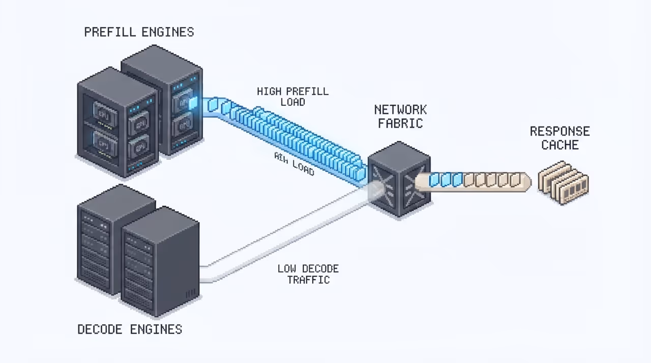 Storage NIC saturation in disaggregated LLM serving under agentic burst