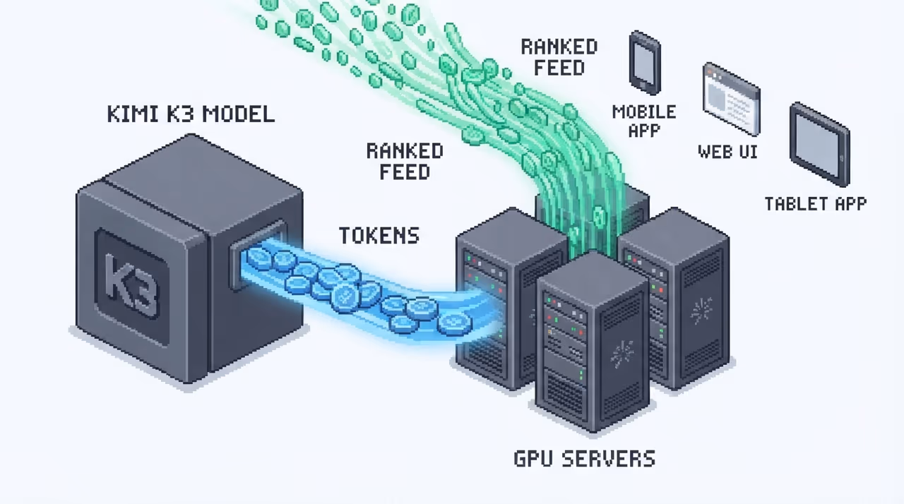 Kimi K3 served across a GPU fleet