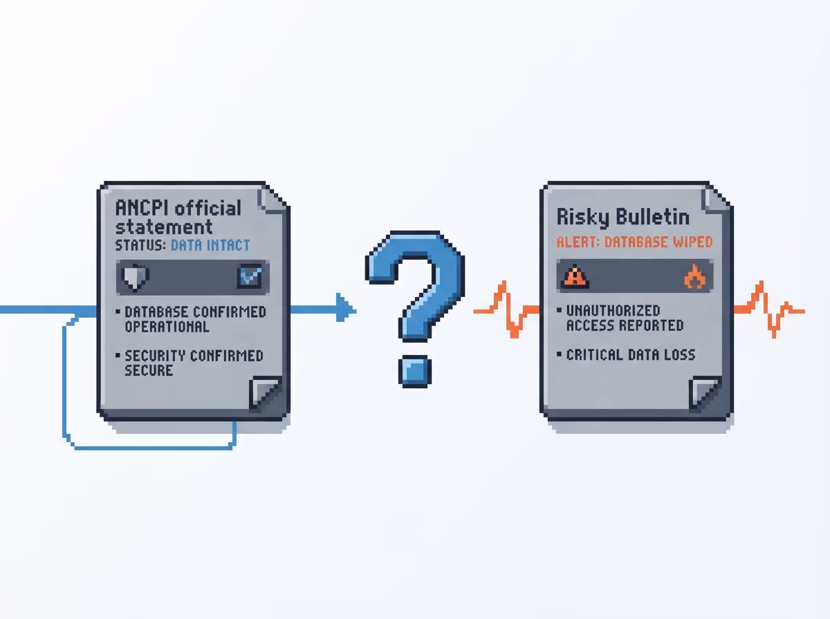 Conflicting accounts of whether the database was destroyed