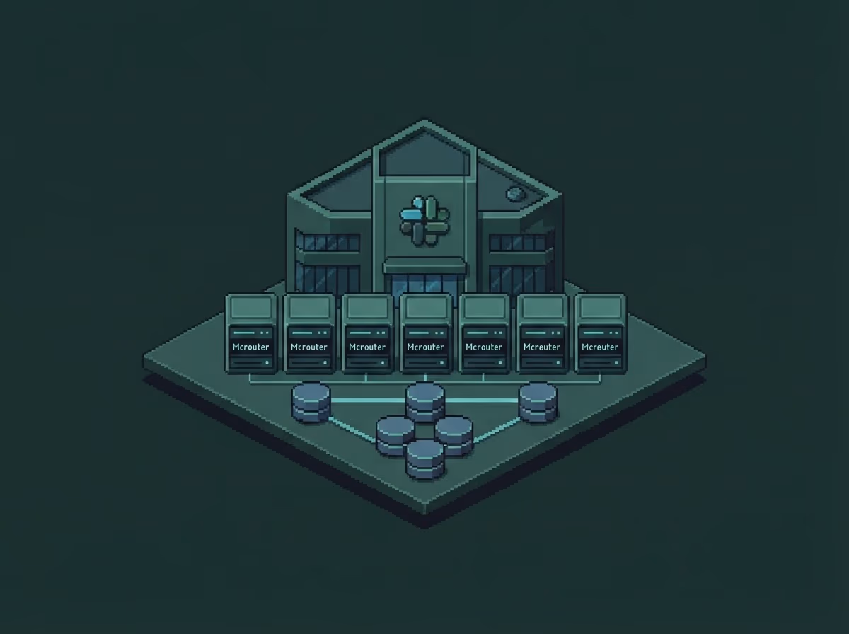 Slack cache and database tier architecture
